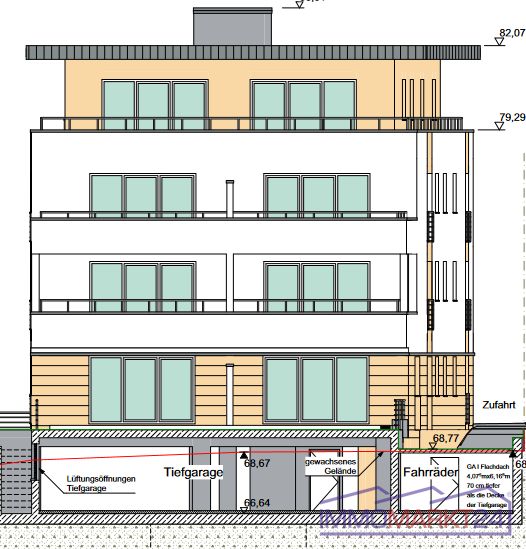 Wohnung im zweiten Obergeschoss und Tiefgaragenstellplatz in Siegburg zu verkaufen
