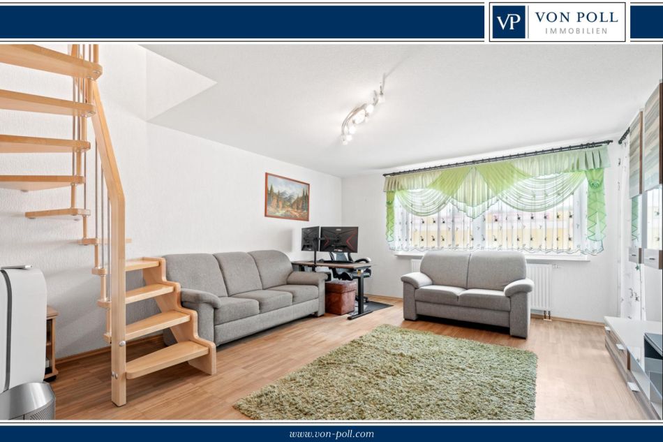 Immobilie in Biberach an der Riß - Gemütliche Wohnung mit Balkon im 1. Obergeschoss eines Reihenhauses - Bild 0